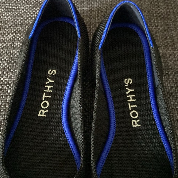 EUC Genuine Rothy’s The Point Women’s Size 6, Black Solid, Slip-on Pointed Flats - Picture 6 of 7